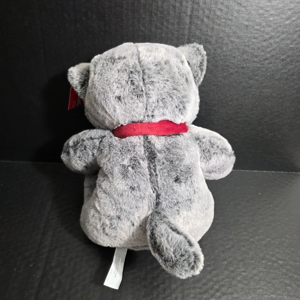 PetSmart Plush Dog Toy Lucky the Cat Gray‎ Squeaker Stuffed Animal LUXE SOFT New